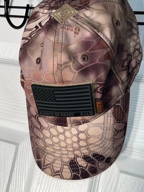 5.11 Tactical Kryptek Highlander Hat American Flag Removable Patch Adjustable